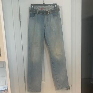 Jou Jou Women's Light Blue‎ Boot Cut Jeans